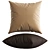 Faux Leather Decorative Pillows 3D model small image 3