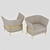 Modern Cosmo Armchair 3D model small image 1