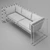 Modern Molly Sofa: Stylish & Comfortable 3D model small image 4