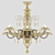 Elegant Rabat Chandelier by Barovier & Toso 3D model small image 1