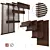 Title: Elegant Wood Blinds Collection 3D model small image 1