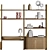 EDEN-ROCK Bookcase: Chic and Functional 3D model small image 3