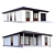 Modern Style Single-Storey Cottage 3D model small image 3