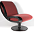 Sleek Moroso Gluon Chair 3D model small image 3