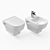 Delafon Struktura Toilet & Bidet 3D model small image 1