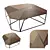 Metal and Wood Coffee Table 3D model small image 1