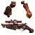 Victorian Vintage Handgun: Timeless Elegance in Your Hands 3D model small image 15