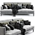 Elegant Bonaldo Paraiso Sofa 3D model small image 3