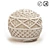 Elegant Macramé Pouf: Lambi 3D model small image 1