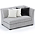 Luxury Slettvoll Cordian Modular Sofa 3D model small image 3