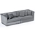 Luxury Slettvoll Cordian Modular Sofa 3D model small image 5