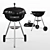 Title: Weber Compact Kettle Grill - Charcoal Grilling Perfection 3D model small image 1