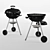 Title: Weber Compact Kettle Grill - Charcoal Grilling Perfection 3D model small image 2