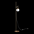 Elegant Glass Shade Floor Lamp 3D model small image 2