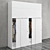 Ikea Ophus Sliding Door Wardrobe with 8 Drawers 3D model small image 2