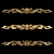 Elegant Gold Ornaments: 3Dmax2016 3D model small image 3