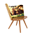 Cappellini Autumn Embroidery Chair 3D model small image 1