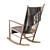 Wegner J16 Rocker: Danish Design, Hand-Woven Seat 3D model small image 3