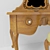 Elegant Oak Dressing Table with Stool 3D model small image 2