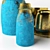 Golden Treasure Decor Set: Vases, Bowl & Tray 3D model small image 4