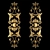 Elegant Gold and Wood Decor. 3D model small image 2