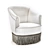 Vintage Velour Armchair: Ramona 3D model small image 4