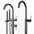 Feramolli Bathroom Set: ELE BL287 Faucet, BL763 Wall Mount Bracket, BL637 Floor Mount Tub Faucet, 3D model small image 3
