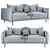 Modern Matera Sofa V02: High Quality & Realistic 3D Model 3D model small image 4