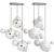 Bolle Bubble Chandelier Set: Exclusive Lighting 3D model small image 4