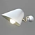Inodesign Beghina 40.2815 Modern Pendant Light in Brass & White 3D model small image 4