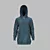 Logoless Low-Poly Hoodie: Sleek Style 3D model small image 1