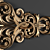 Elegant Baroque Floral Design 3D model small image 2