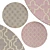 Modern Circle Rugs | No. 031 3D model small image 1