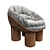 Designer Chair - Brick & Grey 3D model small image 1