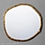 Abel Round Mirror: Organic Elegance 3D model small image 1