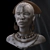 Authentic African Woman Sculpture 3D model small image 1