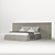 Elegant Fabric Pianca Bed 3D model small image 5