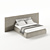 Elegant Fabric Pianca Bed 3D model small image 6