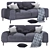 Modern Comfort Love Sofa 3D model small image 1