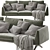 Hepburn De La Espada 225: Timeless Luxury Sofa 3D model small image 2