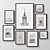 Versatile Set of 8 Picture Frames 3D model small image 4