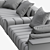 Minotti Freeman Seating System 3D model small image 4