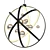 Elegant Orb Pendant Light 3D model small image 1