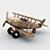 Mini Wooden Toy Airplane 3D model small image 4