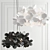 Designer Hydrangea Lamp: 60cm Diameter, 150cm Height 3D model small image 2