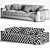 Sophisticated Flexform Asolo Sofa 3D model small image 5