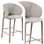 Mela: Elegant and Functional Barstool 3D model small image 3