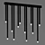 RHA-Black: Stylish Luminaire on Racks 3D model small image 1