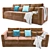 Atlantis Sofa: Stylish and Comfortable 3D model small image 1