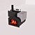 Bath Stove with Tank 3D model small image 2